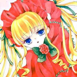Rating: Safe Score: 0 Tags: 1girl :o blonde_hair blue_eyes bow bowtie capelet dress drill_hair flower green_bow image long_hair long_sleeves looking_at_viewer marker_(medium) rose shinku simple_background solo twin_drills twintails very_long_hair white_background User: admin