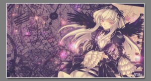 Rating: Safe Score: 0 Tags: 1girl black_wings detached_collar dress flower frills hairband image long_hair long_sleeves looking_at_viewer pink_eyes silver_hair solo suigintou very_long_hair wings User: admin