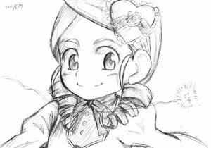 Rating: Safe Score: 0 Tags: 1girl blush drill_hair flower greyscale hair_flower hair_ornament hat image kanaria long_sleeves monochrome ringlets rose smile solo striped twin_drills upper_body User: admin