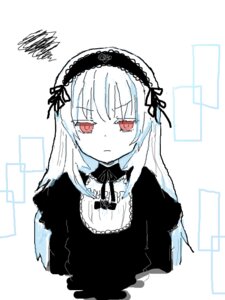 Rating: Safe Score: 0 Tags: 1girl bangs blush closed_mouth dress eyebrows_visible_through_hair frills hairband image long_hair long_sleeves looking_at_viewer red_eyes ribbon simple_background solo suigintou upper_body white_background User: admin