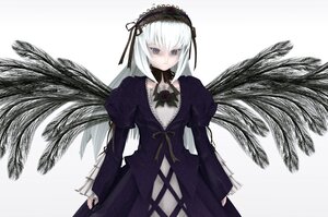 Rating: Safe Score: 0 Tags: 1girl black_dress black_ribbon black_wings dress flower frills hairband image juliet_sleeves lolita_hairband long_hair long_sleeves looking_at_viewer puffy_sleeves ribbon rose silver_hair simple_background solo suigintou very_long_hair white_background wings User: admin