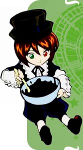 Rating: Safe Score: 0 Tags: 1girl brown_hair dress full_body green_eyes hat heterochromia holding image long_sleeves looking_at_viewer red_eyes short_hair solo souseiseki top_hat User: admin