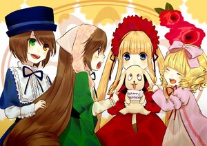 Rating: Safe Score: 0 Tags: blonde_hair blue_eyes bonnet bow brown_hair closed_eyes dress flower green_dress hat head_scarf heterochromia hina_ichigo image long_hair long_sleeves multiple multiple_girls open_mouth pink_bow red_eyes shinku short_hair siblings sisters smile souseiseki suiseiseki tagme top_hat twins very_long_hair User: admin