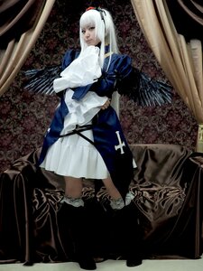 Rating: Safe Score: 0 Tags: 1girl boots curtains dress full_body long_hair ribbon solo standing suigintou white_hair wings User: admin