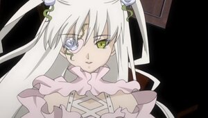 Rating: Safe Score: 0 Tags: 1girl auto_tagged bangs black_background checkered checkered_background frills hair_ornament image kirakishou long_hair looking_at_viewer simple_background solo upper_body white_hair yellow_eyes User: admin