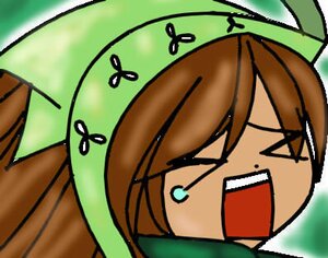 Rating: Safe Score: 0 Tags: 1girl >_< auto_tagged brown_hair bug butterfly closed_eyes green_headwear hat image insect open_mouth solo suiseiseki tears umbrella User: admin