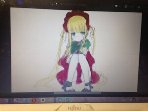 Rating: Safe Score: 0 Tags: 1girl bangs blonde_hair blue_eyes blush bonnet bow bowtie dress green_bow image long_hair long_sleeves looking_at_viewer photo red_dress shinku sitting solo traditional_media twintails very_long_hair User: admin