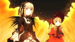 Rating: Safe Score: 0 Tags: 2girls blonde_hair blue_eyes bonnet bow dress hairband image lolita_fashion long_hair long_sleeves looking_at_viewer multiple_girls pair red_eyes shinku suigintou twintails wings User: admin