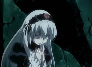 Rating: Safe Score: 0 Tags: 1girl black_dress closed_eyes dress flower frills hairband image long_hair long_sleeves ribbon rose solo suigintou upper_body wings User: admin