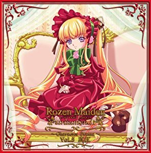 Rating: Safe Score: 0 Tags: 1girl blonde_hair blue_eyes bonnet bow bowtie dress green_bow image long_hair long_sleeves looking_at_viewer red_dress shinku sitting solo twintails very_long_hair User: admin