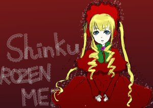 Rating: Safe Score: 0 Tags: 1girl blonde_hair blue_eyes bonnet bow bowtie capelet dress flower green_bow image long_hair long_sleeves looking_at_viewer red_capelet red_dress rose shinku simple_background sitting solo twintails v_arms very_long_hair User: admin