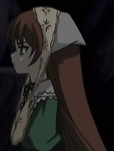 Rating: Safe Score: 0 Tags: 1girl brown_hair closed_mouth dress frills from_side green_dress image long_hair profile solo suiseiseki upper_body User: admin