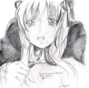 Rating: Safe Score: 0 Tags: 1girl graphite_(medium) greyscale image monochrome solo suigintou tears traditional_media User: admin