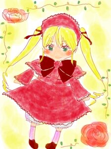 Rating: Safe Score: 0 Tags: 1girl blonde_hair bloomers blush bonnet bow bowtie confetti dress flower hat image long_hair long_sleeves looking_at_viewer pink_rose red_dress red_flower red_rose rose shinku solo twintails underwear User: admin