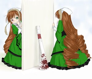 Rating: Safe Score: 0 Tags: 1girl brown_hair dress drill_hair green_dress green_eyes hat head_scarf heterochromia image long_hair long_sleeves red_eyes solo suiseiseki twin_drills twintails very_long_hair watering_can User: admin