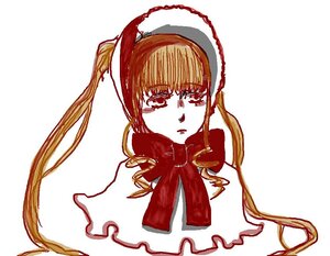 Rating: Safe Score: 0 Tags: 1girl bangs bonnet bow bowtie drill_hair image long_hair looking_at_viewer shinku simple_background solo twin_drills twintails upper_body white_background User: admin