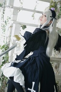 Rating: Safe Score: 0 Tags: 1girl dress frills gothic_lolita lips long_hair ribbon solo standing suigintou User: admin