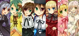 Rating: Safe Score: 0 Tags: 6+girls blonde_hair blue_eyes blush bow brown_hair dress frills green_eyes hairband hat heterochromia hina_ichigo image kanaria long_hair long_sleeves multiple multiple_girls open_mouth pink_bow red_eyes shinku short_hair siblings silver_hair sisters smile souseiseki suigintou suiseiseki tagme tongue twins User: admin