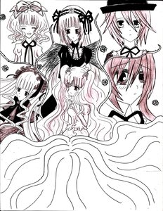 Rating: Safe Score: 0 Tags: 6+girls blunt_bangs blush bow closed_eyes dress flower frills greyscale hairband hat image lolita_hairband long_hair long_sleeves looking_at_viewer monochrome multiple multiple_girls ribbon smile suigintou tagme twintails User: admin