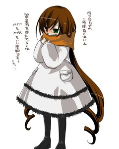 Rating: Safe Score: 0 Tags: 1girl black_footwear blush boots brown_hair dress full_body green_eyes heterochromia image long_hair long_sleeves pantyhose scarf solo standing striped suiseiseki very_long_hair white_background winter_clothes User: admin