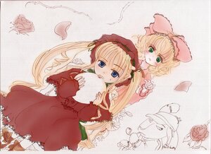 Rating: Safe Score: 0 Tags: 2girls blonde_hair blue_eyes blush bow dress flower hat hina_ichigo hinaichigo image long_hair long_sleeves looking_at_viewer multiple_girls pair pink_bow red_dress shinku twintails very_long_hair User: admin