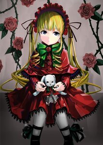 Rating: Safe Score: 0 Tags: 1girl auto_tagged blonde_hair blue_eyes bonnet bow capelet cup dress flower green_bow image long_hair looking_at_viewer pink_rose red_dress red_flower red_rose rose shinku sitting solo teacup thorns twintails User: admin
