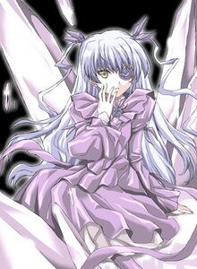 Rating: Safe Score: 0 Tags: 1girl barasuishou crystal doll dress eyepatch flower flower_eyepatch frills hair_ribbon hand_on_own_face image long_hair long_sleeves looking_at_viewer lowres midori_(searchlight) parted_lips purple_dress ribbon rose rozen_maiden silver_hair sitting solo two_side_up very_long_hair wings yellow_eyes User: admin