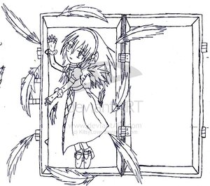 Rating: Safe Score: 0 Tags: 1girl angel_wings auto_tagged bow dress feathered_wings feathers full_body greyscale image monochrome short_hair solo suigintou wings User: admin