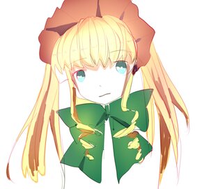 Rating: Safe Score: 0 Tags: 1girl bangs blonde_hair blue_eyes bow closed_mouth eyebrows_visible_through_hair image long_hair looking_at_viewer shinku sidelocks simple_background solo striped upper_body white_background User: admin