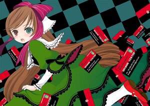 Rating: Safe Score: 0 Tags: 1girl argyle argyle_background argyle_legwear board_game bow brown_hair checkerboard_cookie checkered checkered_background checkered_floor checkered_kimono checkered_skirt chess_piece cookie diamond_(shape) dress flag floor green_eyes hair_bow heterochromia image knight_(chess) long_hair on_floor open_mouth perspective plaid_background red_eyes red_footwear reflection ribbon solo suiseiseki tile_floor tile_wall tiles vanishing_point User: admin