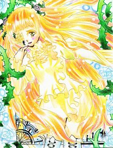 Rating: Safe Score: 0 Tags: 1girl blonde_hair bug butterfly dress flower frills image insect kirakishou long_hair long_sleeves marker_(medium) plant rose solo thorns traditional_media very_long_hair vines watercolor_(medium) User: admin