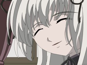 Rating: Safe Score: 0 Tags: 1girl black_ribbon close-up closed_eyes face hair_ribbon image ribbon simple_background solo suigintou User: admin