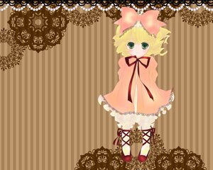 Rating: Safe Score: 0 Tags: 1girl blonde_hair blush bow dress frills green_eyes hair_bow hina_ichigo hinaichigo image long_sleeves pink_bow red_footwear ribbon shoes short_hair smile solo standing striped striped_background vertical_stripes User: admin