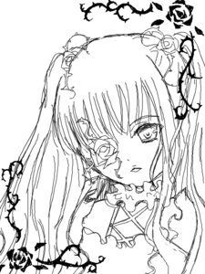 Rating: Explicit Score: 0 Tags: 1girl flower greyscale image kirakishou long_hair looking_at_viewer monochrome rose solo suigintou User: admin