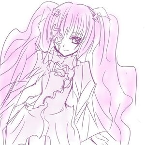 Rating: Safe Score: 0 Tags: 1girl dress hair_ornament image kirakishou long_hair looking_at_viewer monochrome smile solo twintails User: admin