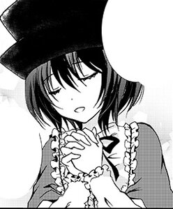 Rating: Safe Score: 0 Tags: 1girl blush closed_eyes greyscale hands_clasped hands_together hat image interlocked_fingers long_sleeves monochrome nagae_iku open_mouth own_hands_together short_hair smile solo souseiseki upper_body User: admin