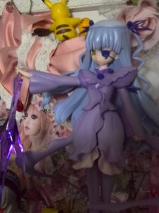 Rating: Safe Score: 0 Tags: 1girl barasuishou blue_hair blurry blurry_foreground depth_of_field doll dress figure long_hair long_sleeves photo ribbon sitting solo User: admin