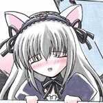 Rating: Safe Score: 0 Tags: 1girl animal_ears blush cat_ears closed_eyes dress image long_hair long_sleeves open_mouth puffy_sleeves ribbon solo suigintou two_side_up User: admin