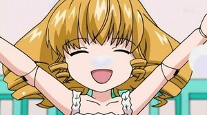 Rating: Safe Score: 0 Tags: 1girl :d blonde_hair blurry blush bracelet closed_eyes collarbone depth_of_field dress drill_hair hinaichigo image jewelry long_hair open_mouth ringlets smile solo twin_drills wrist_ribbon User: admin