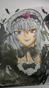 Rating: Safe Score: 0 Tags: 1girl bangs bow dress frills hairband image lolita_hairband long_hair looking_at_viewer pink_eyes silver_hair smile solo suigintou User: admin