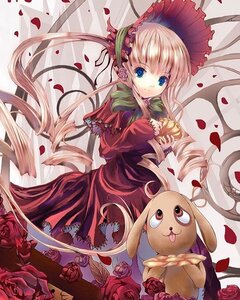 Rating: Safe Score: 0 Tags: 1girl blonde_hair blue_eyes bonnet dress drill_hair flower green_bow image long_hair looking_at_viewer petals pink_flower pink_rose red_flower red_rose rose rose_petals shinku solo thorns twintails very_long_hair User: admin