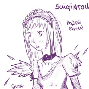 Rating: Safe Score: 0 Tags: 1girl bare_shoulders blush choker feathered_wings feathers hairband image lolita_hairband monochrome solo striped suigintou upper_body wings User: admin