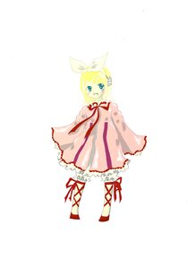 Rating: Safe Score: 0 Tags: 1girl blonde_hair blue_eyes bow dress full_body hair_ornament hair_ribbon hairclip hinaichigo image kagamine_rin long_sleeves looking_at_viewer pink_dress red_footwear ribbon short_hair simple_background solo standing white_background User: admin