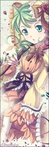 Rating: Safe Score: 0 Tags: 1girl animal_ears bow dress flower frills green_eyes green_hair image kanaria ribbon solo User: admin