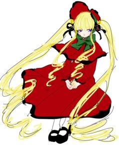 Rating: Safe Score: 0 Tags: 1girl absurdly_long_hair black_footwear blonde_hair blue_eyes bonnet bow bowtie capelet dress full_body green_bow image long_hair long_sleeves looking_at_viewer red_dress shinku shoes simple_background solo standing twintails very_long_hair white_background white_legwear User: admin