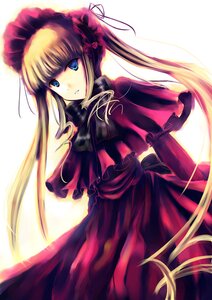 Rating: Safe Score: 0 Tags: 1girl abudala blonde_hair blue_eyes bonnet bow capelet commentary_request dress frills image long_hair long_sleeves looking_at_viewer red_dress rozen_maiden shinku simple_background solo twintails very_long_hair white_background User: admin