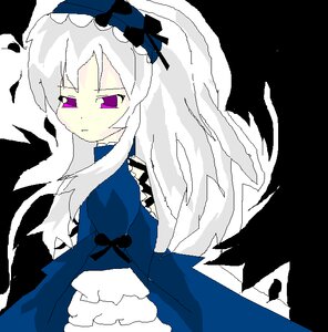 Rating: Safe Score: 0 Tags: 1girl auto_tagged black_wings blue_dress dress feathers flower frills image juliet_sleeves long_hair long_sleeves puffy_sleeves purple_eyes rose solo suigintou wings User: admin