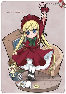 Rating: Safe Score: 0 Tags: 1girl auto_tagged blonde_hair bloomers blue_eyes bonnet book bow bowtie box cane cup dress flower hat hayashi_tsugumi image kunkun long_hair long_sleeves looking_at_viewer photoshop_(medium) red_dress rose rozen_maiden shinku sitting solo stuffed_animal stuffed_dog tea teacup twintails underwear User: admin