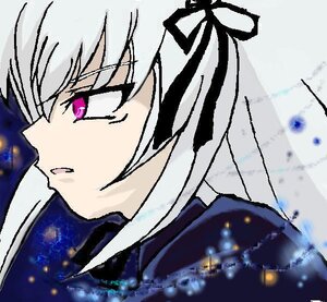 Rating: Safe Score: 0 Tags: 1girl face hair_ribbon image open_mouth profile purple_eyes ribbon silver_hair solo suigintou User: admin