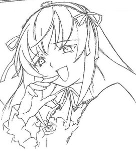 Rating: Safe Score: 0 Tags: 1girl blush greyscale hair_ribbon image lineart looking_at_viewer monochrome ribbon solo suigintou tongue tongue_out upper_body User: admin